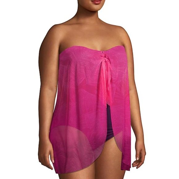 Lauren Ralph Lauren Other - NWT Lauren Ralph Lauren Ombre Palm Pink One Piece Swimsuit